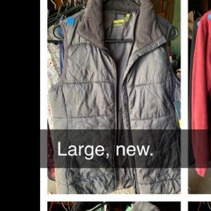 Black Puffer Vest NWT!